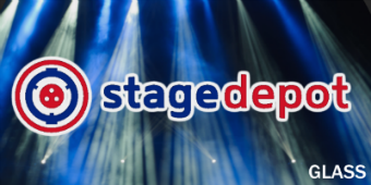 An example of the stage depot logo in glass to show how it would look Glass Gobo